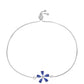 Pulsera de Plata con Tanzanita AAA y Topacio Blanco
