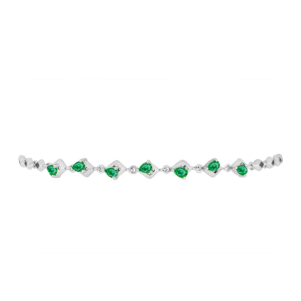 Pulsera de Plata con Granate Kijani 2 