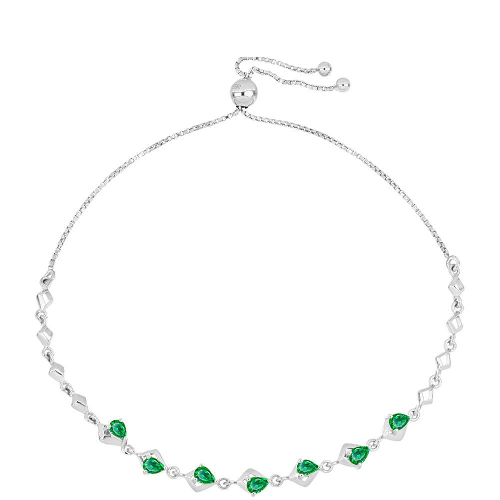 Pulsera de Plata con Granate Kijani 1 