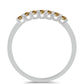 Anillo de Plata con Moisanita Champagne