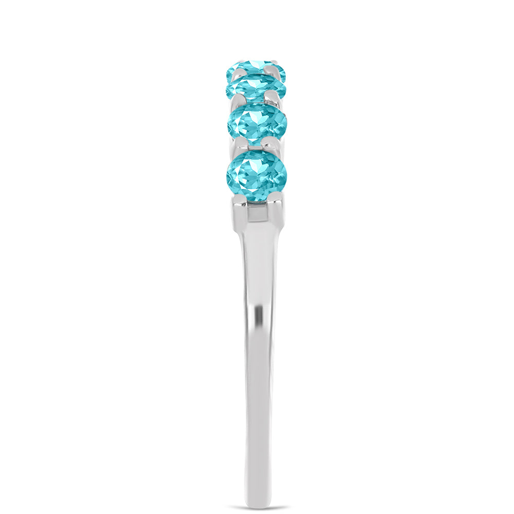Anillo de Plata con Cuarzo Paraiba 4 
