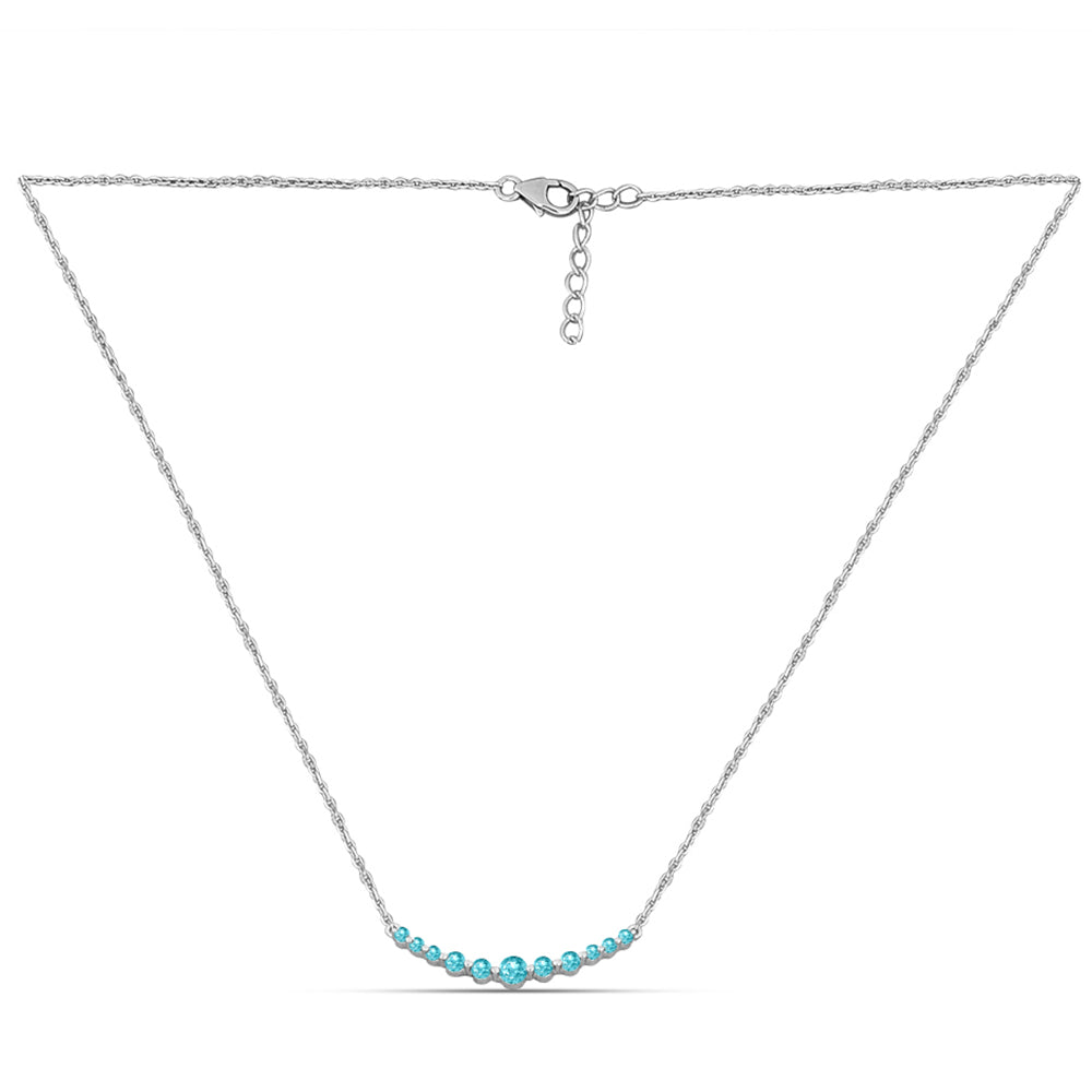 Collar de Plata con Cuarzo Paraiba 1 