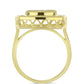 Anillo de Plata Bañada en Oro con Madreperla
