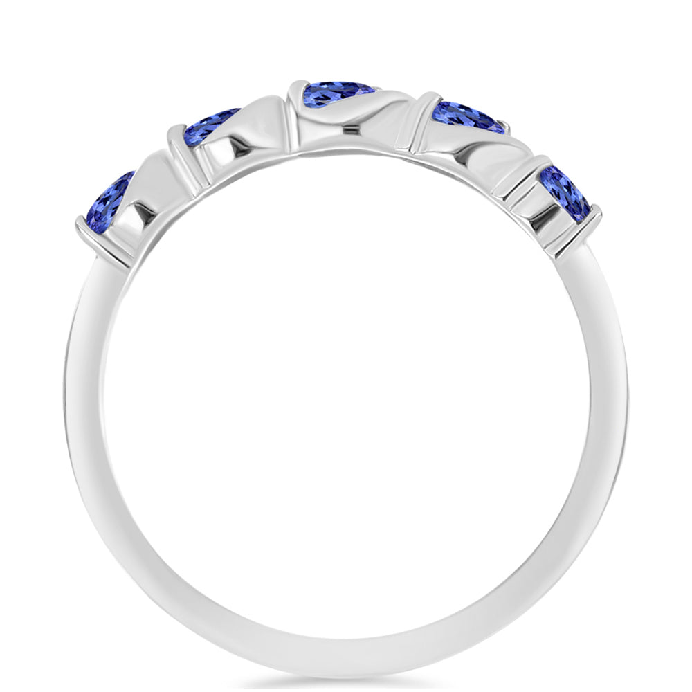 Anillo de Plata con Tanzanita AAA