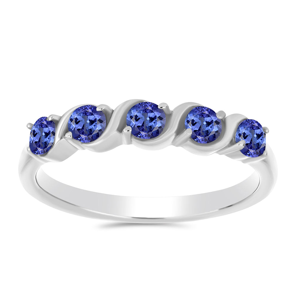 Anillo de Plata con Tanzanita AAA 1 