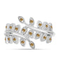 Anillo de Plata con Moisanita Champagne