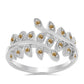 Anillo de Plata con Moisanita Champagne