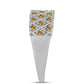 Anillo de Plata con Moisanita Champagne