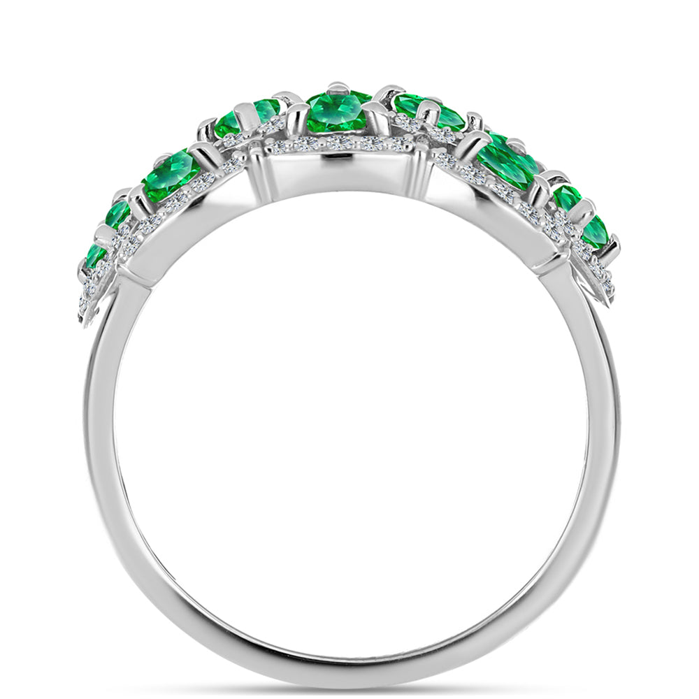 Anillo de Plata con Granate Kijani