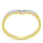 Anillo de Plata Bañada en Oro con Diamante blanco