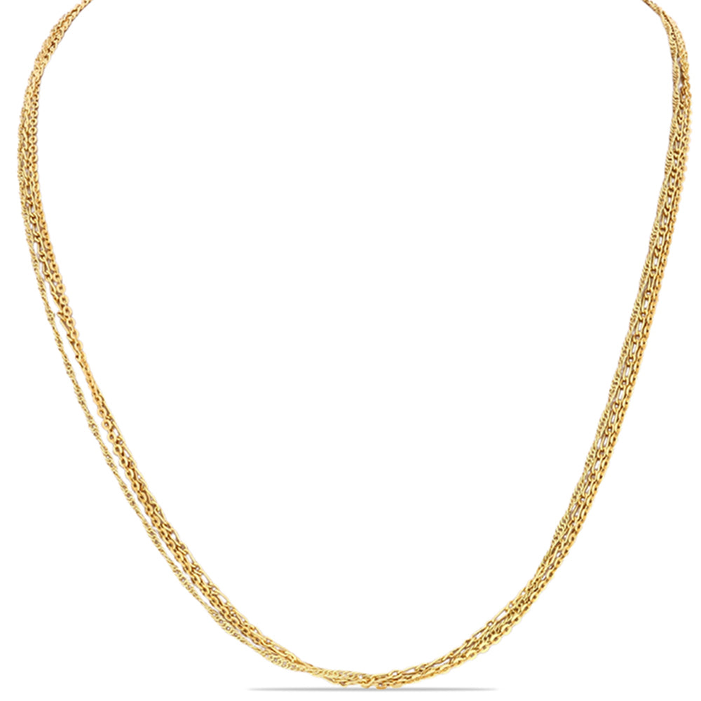 Conjunto de Plata Bañada en Oro ( Collar ) 1 