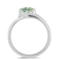 Anillo de Plata con Amatista Verde