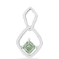 Colgante de Plata con Amatista Verde