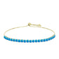 Pulsera de Plata Bañada en Oro con Ópalo Paraíso de Etiopia