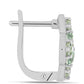Pendientes de Plata con Amatista Verde