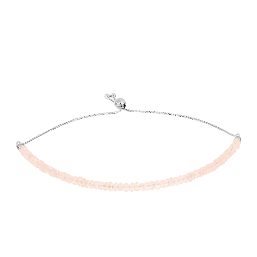 Pulsera de Plata con Morganita de Gozareh 1 