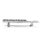 Broche de Plata con Cuarzo Místico Verde de Brasil y Topacio Blanco