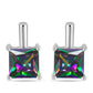 Pendientes de Plata con Cuarzo Místico Verde de Brasil