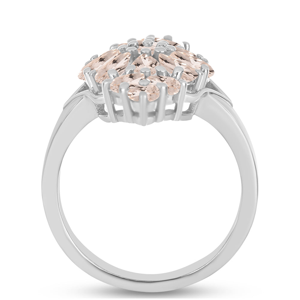 Anillo de Plata con Morganita de Gozareh 2 