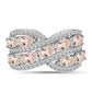 Anillo de Plata con Morganita de Gozareh y Topacio Blanco