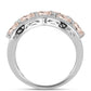 Anillo de Plata con Morganita de Gozareh y Topacio Blanco
