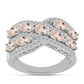 Anillo de Plata con Morganita de Gozareh y Topacio Blanco