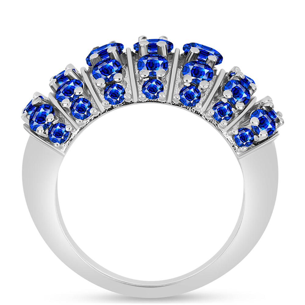 Anillo de Plata con Zafiro Azul Australiano 2 
