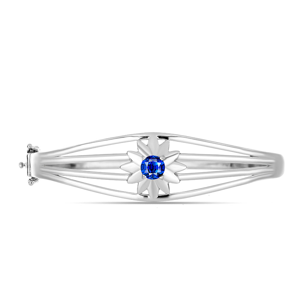 Brazalete de Plata con Zafiro Azul Australiano 1 