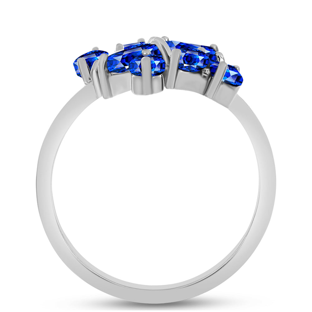 Anillo de Plata con Zafiro Azul Australiano 2 