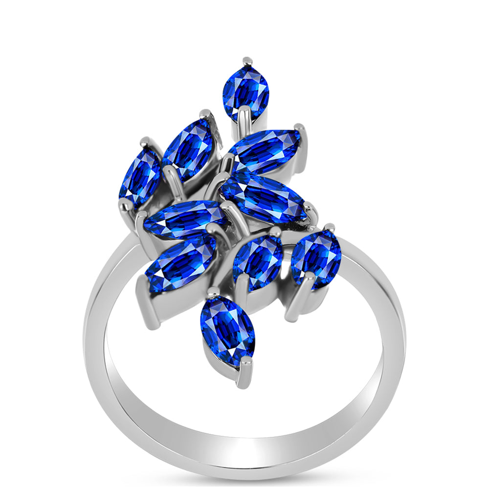 Anillo de Plata con Zafiro Azul Australiano 3 