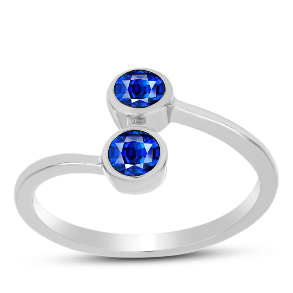 Anillo de Plata con Zafiro Azul Australiano 3 