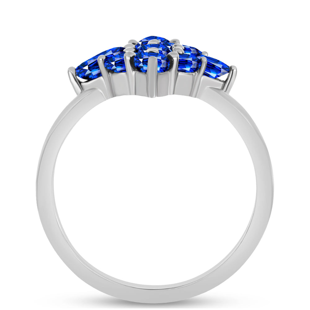 Anillo de Plata con Zafiro Azul Australiano 2 