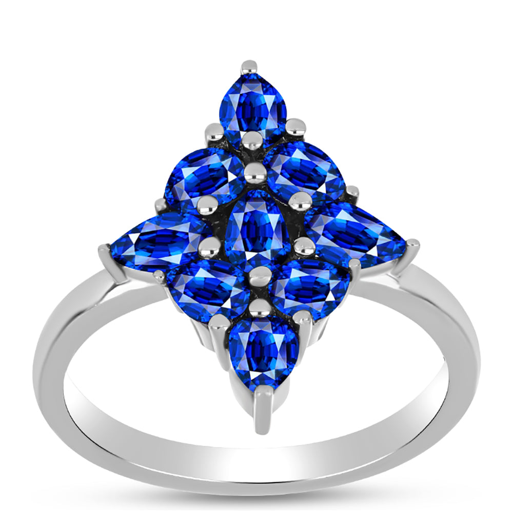 Anillo de Plata con Zafiro Azul Australiano 3 