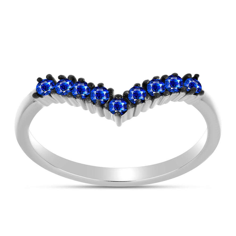 Anillo de Plata con Zafiro Azul Australiano 3 