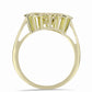 Anillo de Plata Bañada en Oro con Diamante blanco