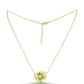 Collar de Plata Bañada en Oro con Diamante blanco