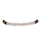 Pulsera de Plata Bañada en Oro con Piedra Lunar Arco Iris y Amatista de Marruecos