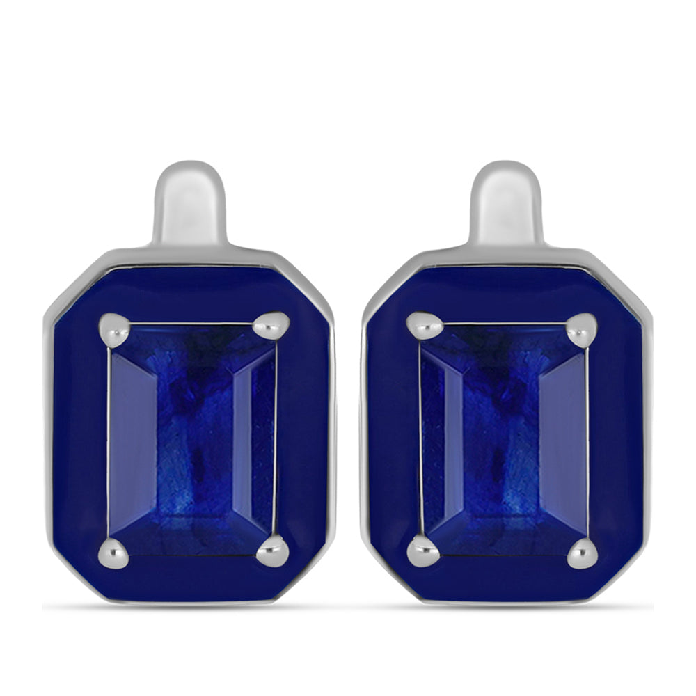 Pendientes de Plata con Zafiro Azul Australiano 1 