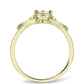 Anillo de Plata Bañada en Oro con Diamante blanco
