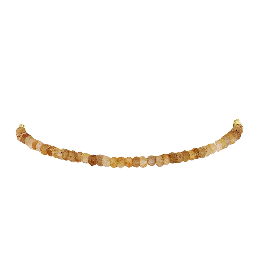 Pulsera de Plata Bañada en Oro con Piedra Solar de Oregon