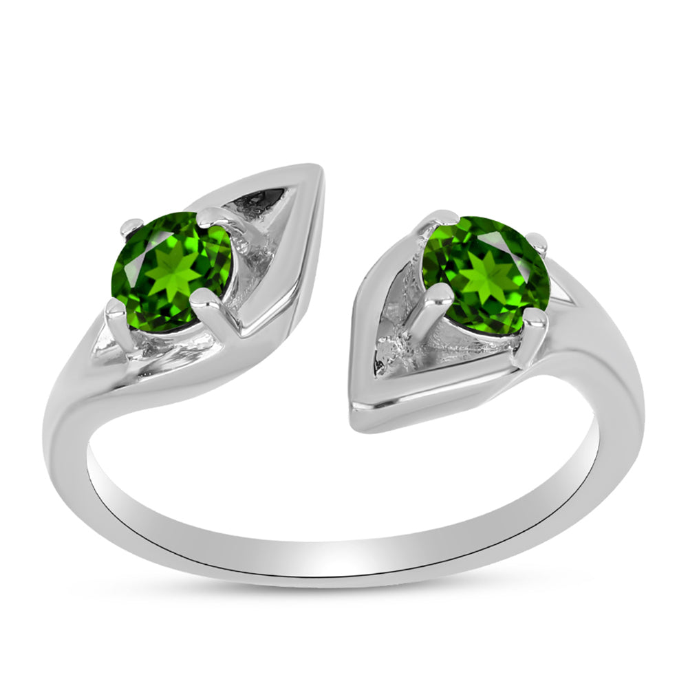 Anillo de Plata con Diópsido de Cromo 3 
