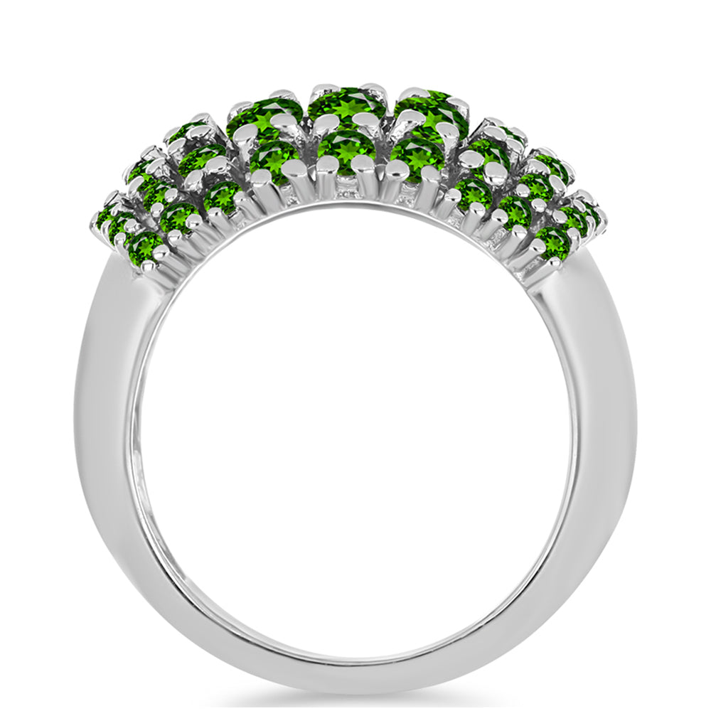 Anillo de Plata con Diópsido de Cromo 6 