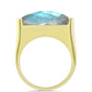 Anillo de Plata Bañada en Oro con Labradorita