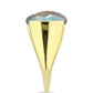 Anillo de Plata Bañada en Oro con Labradorita