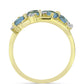 Anillo de Plata Bañada en Oro con Labradorita
