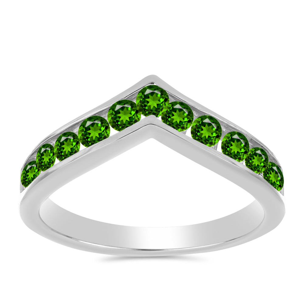 Anillo de Plata con Diópsido de Cromo 3 