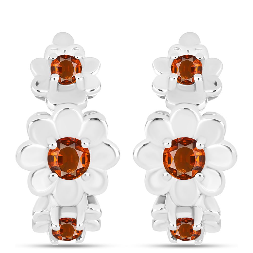 Pendientes de Plata con Citrino de Madeira 1 