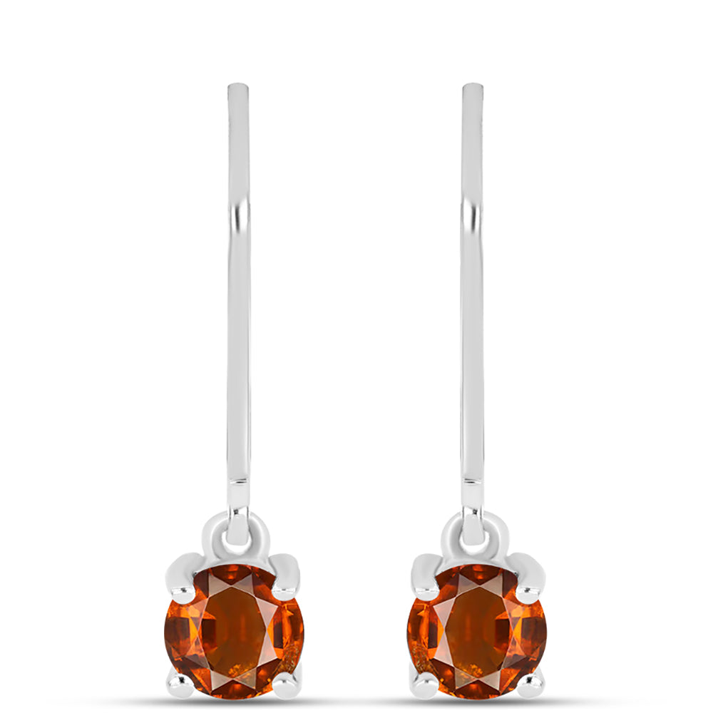 Pendientes de Plata con Citrino de Madeira 1 