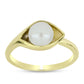 Anillo de Plata Bañada en Oro con Perla de Agua Dulce