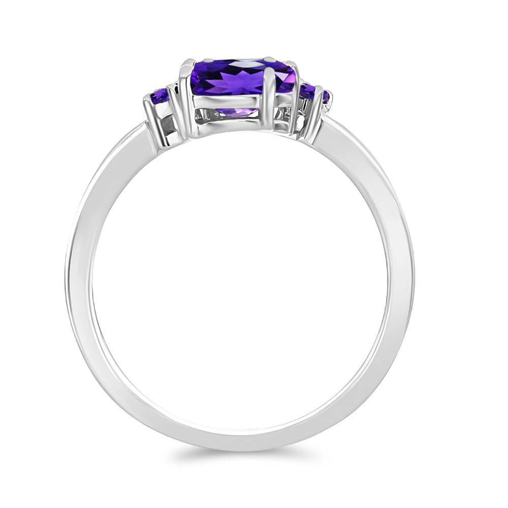 Anillo de Plata con Amatista de Marruecos 2 